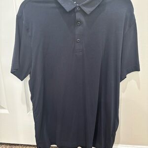 Fabletics Men’s Navy Blue Stretch Polo Shirt – Size Large